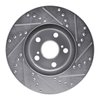 E-Line Drilled & Slotted Silver Brake Rotor, 2000-2010 Fits Multiple Makes/Models, Position: Front Left - image 4