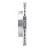 E-Line Drilled & Slotted Silver Brake Rotor, 1999-2005 Lexus/Toyota/Scion, Position: Front Right