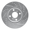 E-Line Drilled & Slotted Silver Brake Rotor, 2006-2019 Lexus/Toyota/Scion, Position: Front Left - image 1