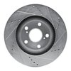 E-Line Drilled & Slotted Silver Brake Rotor, 2006-2020 Fits Multiple Makes/Models, Position: Front Left - image 4