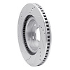 E-Line Drilled & Slotted Silver Brake Rotor, 2006-2020 Fits Multiple Makes/Models, Position: Front Right - image 1