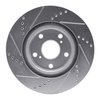E-Line Drilled & Slotted Silver Brake Rotor, 2006-2020 Fits Multiple Makes/Models, Position: Front Right - image 3