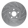 E-Line Drilled & Slotted Silver Brake Rotor, 2008-2019 Fits Multiple Makes/Models, Position: Front Left - image 3