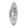 E-Line Drilled & Slotted Silver Brake Rotor, 2008-2018 Fits Multiple Makes/Models, Position: Rear Left - image 4