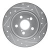 E-Line Drilled & Slotted Silver Brake Rotor, Fits Select Fits Multiple Makes/Models, Position: Rear Left - image 3