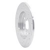 E-Line Drilled & Slotted Silver Brake Rotor, Fits Select Fits Multiple Makes/Models, Position: Rear Right