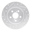 E-Line Drilled & Slotted Silver Brake Rotor, Fits Select Fits Multiple Makes/Models, Position: Rear Right - image 2