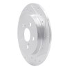 E-Line Drilled & Slotted Silver Brake Rotor, Fits Select Fits Multiple Makes/Models, Position: Rear Right - image 4