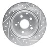 E-Line Drilled & Slotted Silver Brake Rotor, 2009-2013 Fits Multiple Makes/Models, Position: Rear Left - image 4