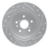E-Line Drilled & Slotted Silver Brake Rotor, 2009-2015 Lexus/Toyota/Scion, Position: Rear Left - image 4