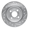 E-Line Drilled & Slotted Silver Brake Rotor, 2012-2018 Lexus/Toyota/Scion, Position: Rear Left - image 3