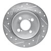 E-Line Drilled & Slotted Silver Brake Rotor, 2012-2018 Lexus/Toyota/Scion, Position: Rear Right - image 4