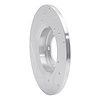 E-Line Drilled & Slotted Silver Brake Rotor, 1975-1983 Lexus/Toyota/Scion, Position: Front Right - image 1