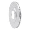 E-Line Drilled & Slotted Silver Brake Rotor, 1979-1983 Lexus/Toyota/Scion, Position: Front Right - image 3