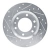E-Line Drilled & Slotted Silver Brake Rotor, 1981-1985 Lexus/Toyota/Scion, Position: Front Right - image 4