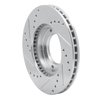 E-Line Drilled & Slotted Silver Brake Rotor, 1984-1995 Lexus/Toyota/Scion, Position: Front Right - image 4