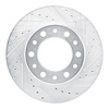 E-Line Drilled & Slotted Silver Brake Rotor, 1976-1980 Lexus/Toyota/Scion, Position: Front Right - image 1
