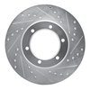 E-Line Drilled & Slotted Silver Brake Rotor, 1986-1995 Lexus/Toyota/Scion, Position: Front Right - image 2