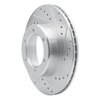 E-Line Drilled & Slotted Silver Brake Rotor, 1986-1995 Lexus/Toyota/Scion, Position: Front Right - image 4