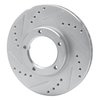 E-Line Drilled & Slotted Silver Brake Rotor, 1989-2008 Lexus/Toyota/Scion, Position: Front Left - image 4