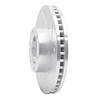 E-Line Drilled & Slotted Silver Brake Rotor, 1989-1993 Lexus/Toyota/Scion, Position: Front Right - image 1