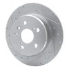 E-Line Drilled & Slotted Silver Brake Rotor, 1999-2003 Lexus/Toyota/Scion, Position: Rear Left - image 3