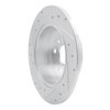 E-Line Drilled & Slotted Silver Brake Rotor, 1999-2003 Lexus/Toyota/Scion, Position: Rear Right - image 2