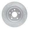 E-Line Drilled & Slotted Silver Brake Rotor, 1999-2003 Lexus/Toyota/Scion, Position: Rear Right - image 3