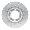 E-Line Drilled & Slotted Silver Brake Rotor, 1993-1997 Lexus/Toyota/Scion, Position: Front Right - image 3