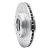 E-Line Drilled & Slotted Silver Brake Rotor, 1993-1997 Lexus/Toyota/Scion, Position: Front Right - image 4