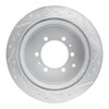 E-Line Drilled & Slotted Silver Brake Rotor, 1993-1997 Lexus/Toyota/Scion, Position: Rear Left - image 2