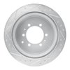 E-Line Drilled & Slotted Silver Brake Rotor, 1993-1997 Lexus/Toyota/Scion, Position: Rear Right - image 3