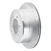 E-Line Drilled & Slotted Silver Brake Rotor, 1993-1997 Lexus/Toyota/Scion, Position: Rear Right - image 4