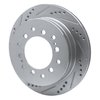 E-Line Drilled & Slotted Silver Brake Rotor, 2001-2009 Lexus/Toyota/Scion, Position: Rear Left - image 2