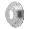 E-Line Drilled & Slotted Silver Brake Rotor, 2001-2009 Lexus/Toyota/Scion, Position: Rear Right - image 4
