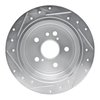 E-Line Drilled & Slotted Silver Brake Rotor, 2004-2009 Lexus/Toyota/Scion, Position: Rear Right - image 3