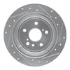 E-Line Drilled & Slotted Silver Brake Rotor, 2004-2010 Lexus/Toyota/Scion, Position: Rear Left - image 4