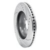 E-Line Drilled & Slotted Silver Brake Rotor, 2006-2018 Lexus/Toyota/Scion, Position: Front Left - image 2