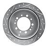 E-Line Drilled & Slotted Silver Brake Rotor, Fits Select Lexus/Toyota/Scion, Position: Rear Right - image 1