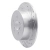 E-Line Drilled & Slotted Silver Brake Rotor, 2008-2013 Lexus/Toyota/Scion, Position: Rear Right - image 3