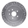 E-Line Drilled & Slotted Silver Brake Rotor, 2010-2020 Lexus/Toyota/Scion, Position: Rear Right - image 3