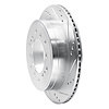 E-Line Drilled & Slotted Silver Brake Rotor, Fits Select Lexus/Toyota/Scion, Position: Rear Right - image 1
