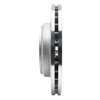 E-Line Drilled & Slotted Silver Brake Rotor, 2005-2010 Hino, Position: Rear Left - image 4