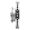 E-Line Drilled & Slotted Silver Brake Rotor, 2013-2020 Hino, Position: Front Left - image 1