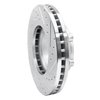 E-Line Drilled & Slotted Silver Brake Rotor, 2013-2020 Hino, Position: Front Left - image 4
