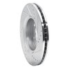 E-Line Drilled & Slotted Silver Brake Rotor, Fits Select Lexus/Toyota/Scion, Position: Front Left - image 4