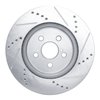 E-Line Drilled & Slotted Silver Brake Rotor, Fits Select Lexus/Toyota/Scion, Position: Front Left - image 4