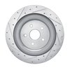 E-Line Drilled & Slotted Silver Brake Rotor, Fits Select Lexus/Toyota/Scion, Position: Rear Right - image 3
