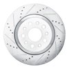 E-Line Drilled & Slotted Silver Brake Rotor, 2014-2016 Maserati, Position: Rear Left - image 2