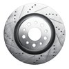 E-Line Drilled & Slotted Silver Brake Rotor, 2017-2020 Maserati, Position: Rear Left - image 2